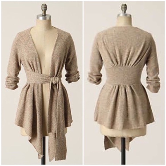 Anthropologie Sweaters - Anthropologie canary grace point wool cardigan L